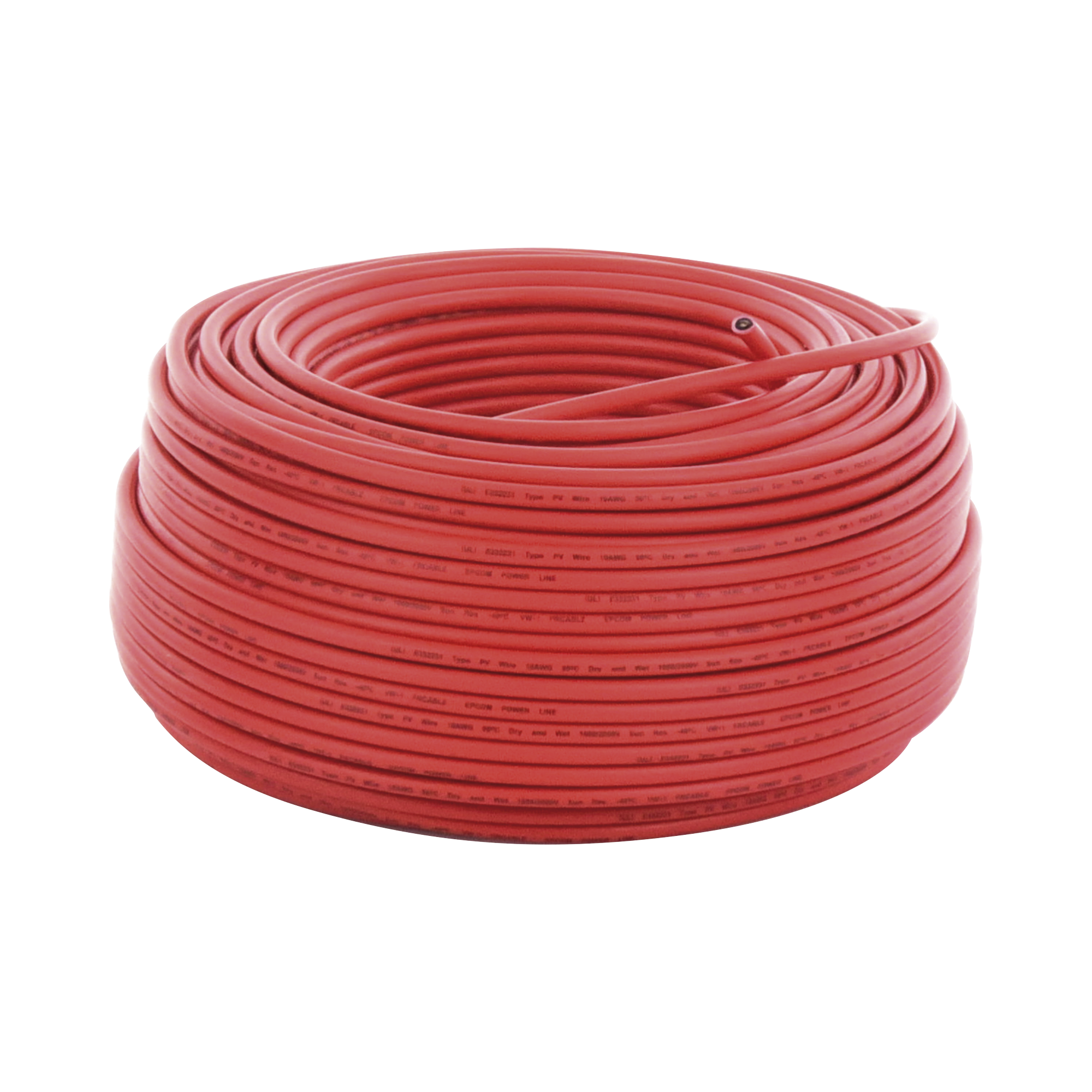 CBL-PV-10R/100|Cable Fotovoltaico Rojo / 6mm?? (10AWG) / Material COBRE / 2000V / Rollo de 100 m